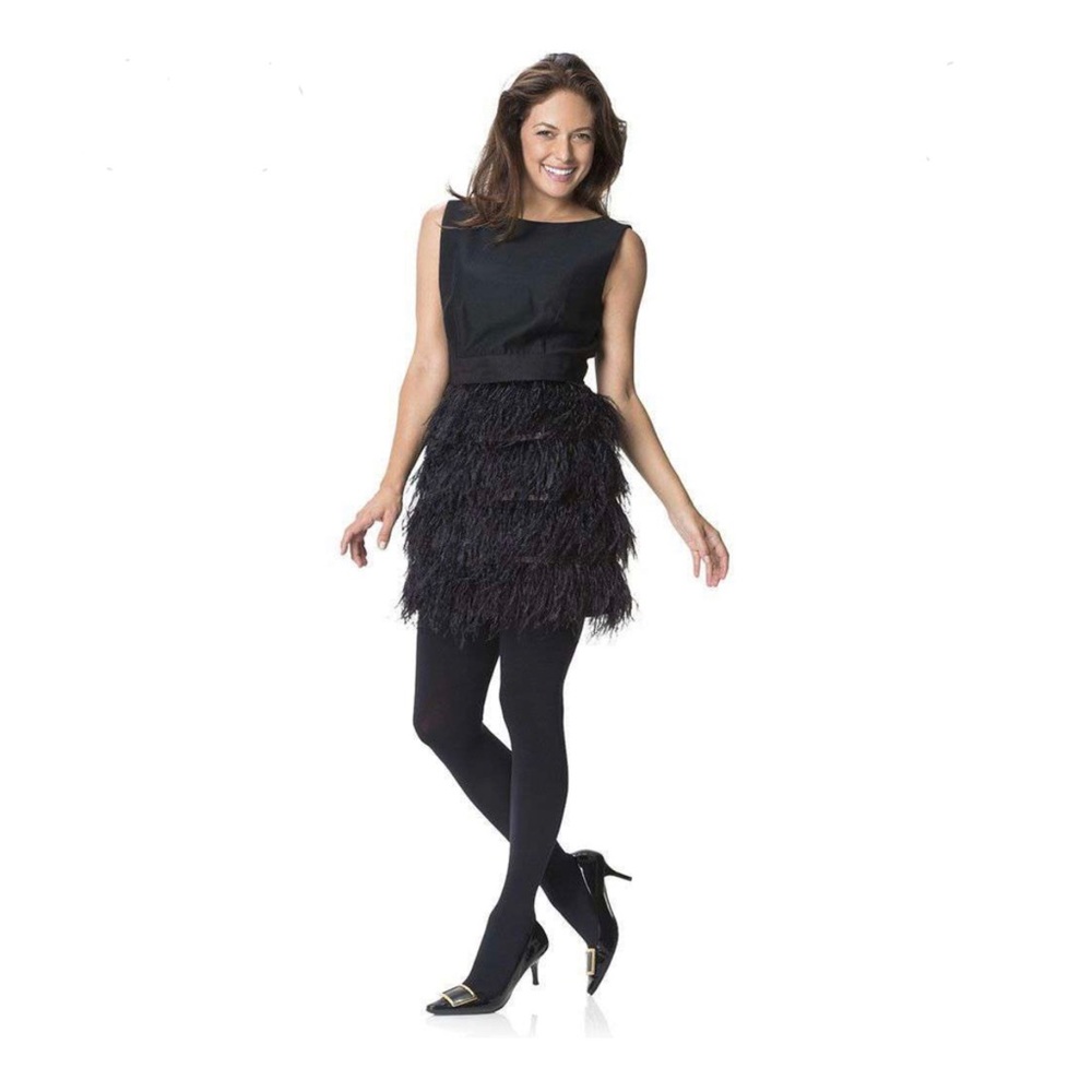 Sail to Sable Black Feathered Dress - Picture 12 of 12